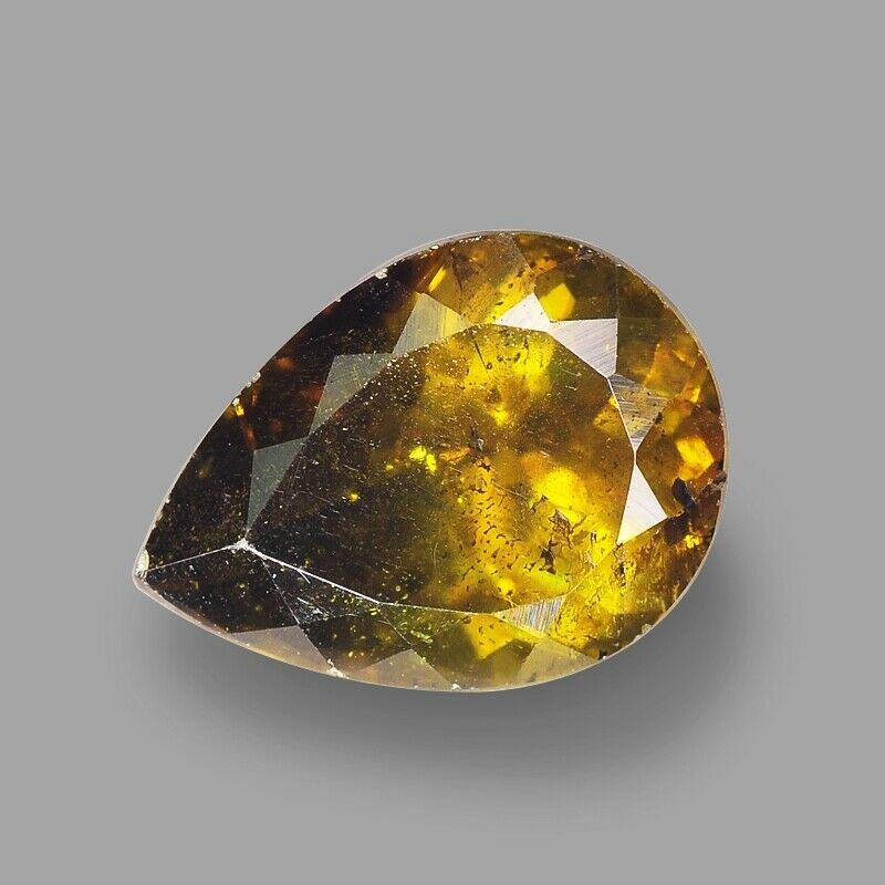 Loose Gemstones 3.81 Cts Multicolor Orange Sphalerite Pear Natural Gemstone