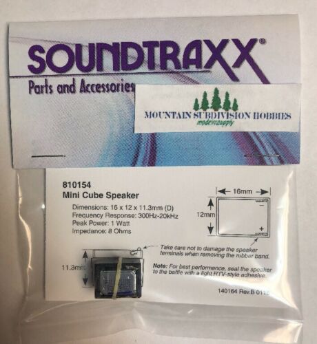 Soundtraxx 810154 Mini Cube Speaker W/ Enclosure Modelrrsupply   $5 Coupon Offer