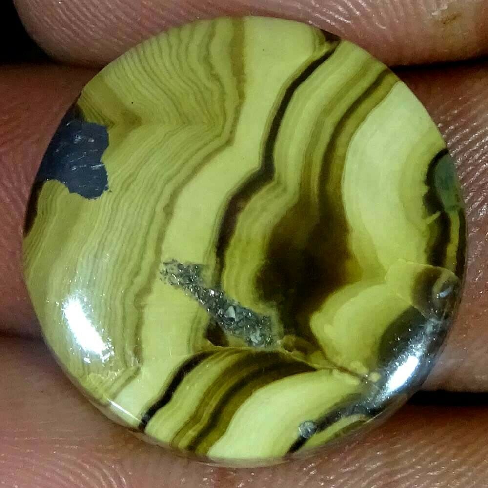 35.45 Cts 100% Natural Sphalerites Cabochon Round Shape 21.00x5 Mm Gemstones